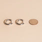 Chunky Rounded Huggie Hoop Earrings