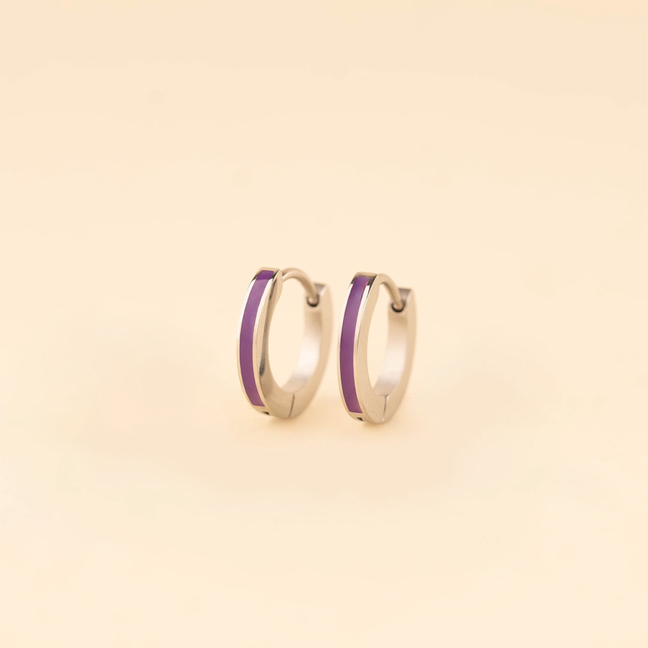 Color Huggie Hoop Earrings