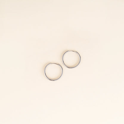 Circle Rounded Huggie Hoop Earrings