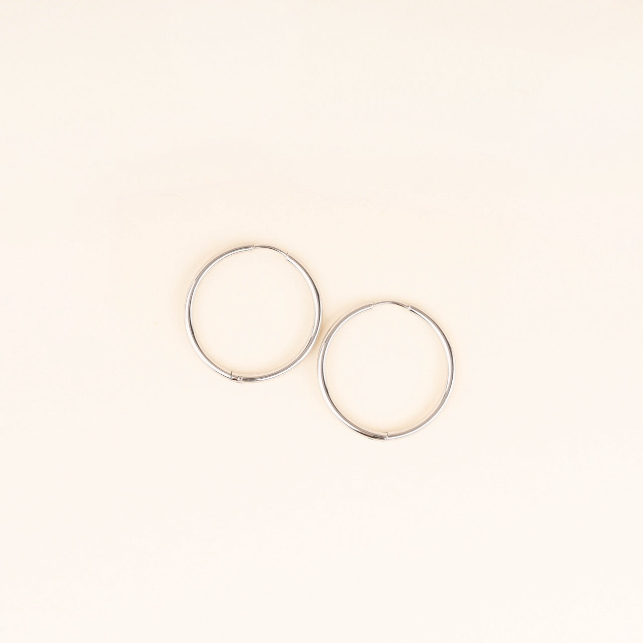 Circle Rounded Huggie Hoop Earrings