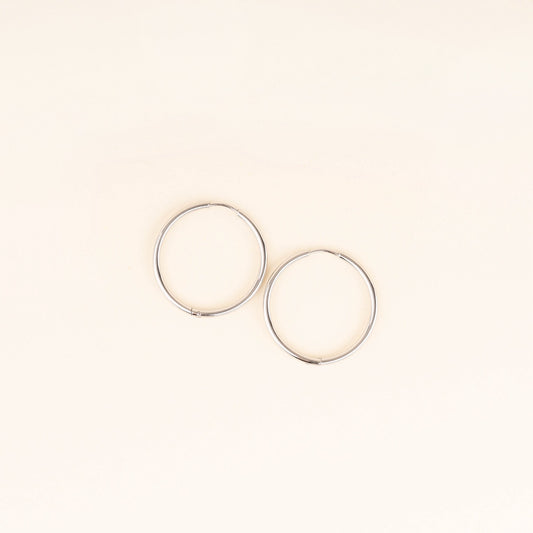 Circle Rounded Huggie Hoop Earrings