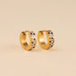 Leopard Chunky Huggie Hoop Earrings