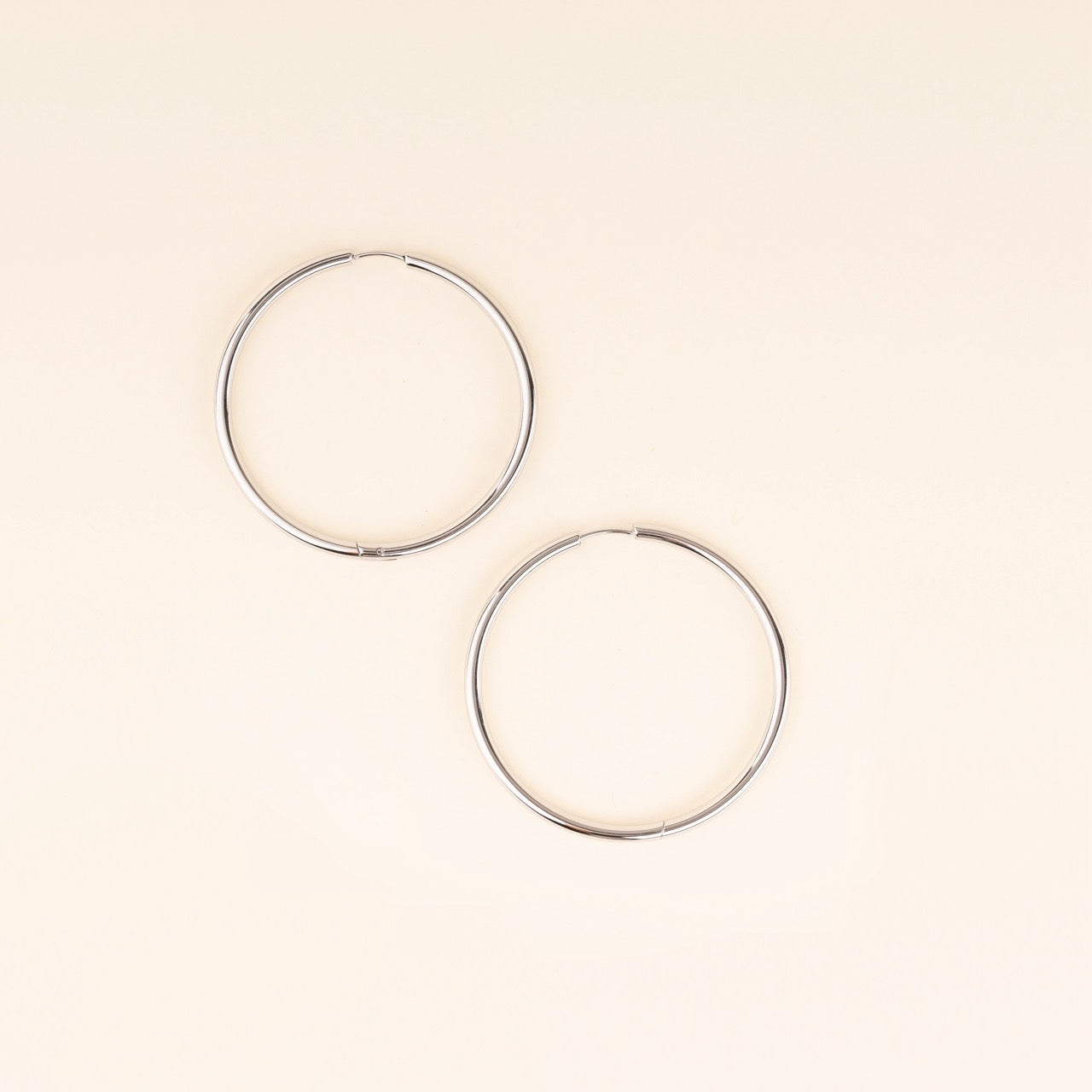 Circle Rounded Huggie Hoop Earrings