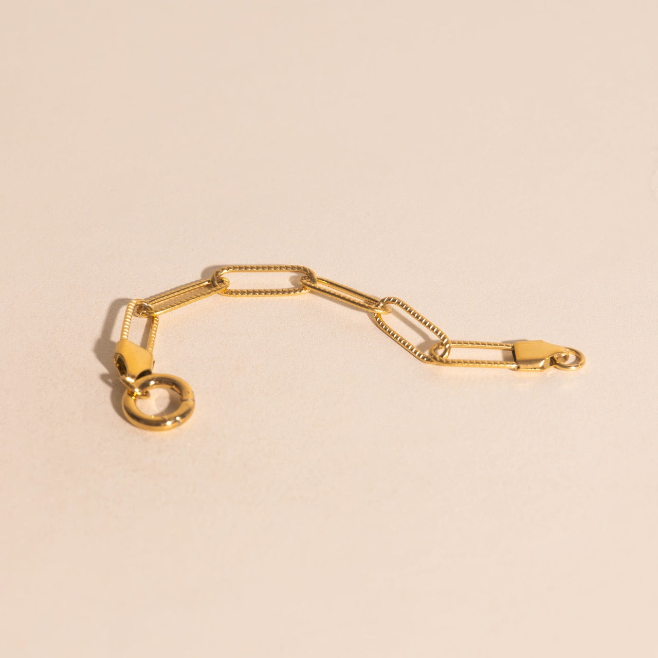Textured Paperclip Clasp Extender (5")