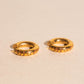 Giraffe Chunky Rounded Huggie Hoop Earrings