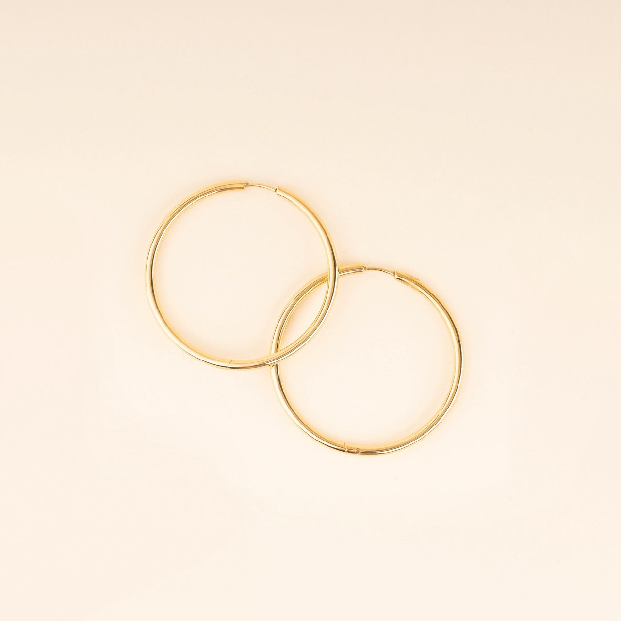 Circle Rounded Huggie Hoop Earrings