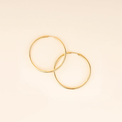 Circle Rounded Huggie Hoop Earrings