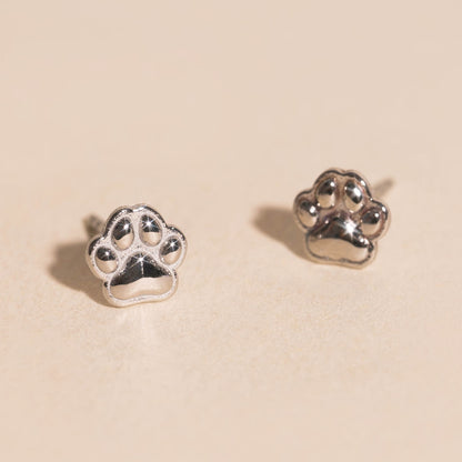Paw Print Stud Earrings