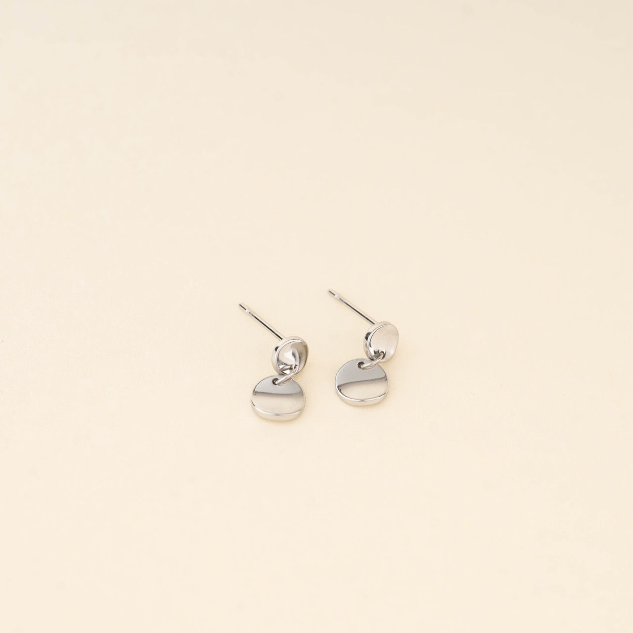 Metal Drop Stud Earrings