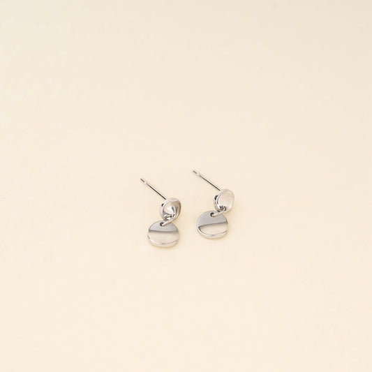 Metal Drop Stud Earrings