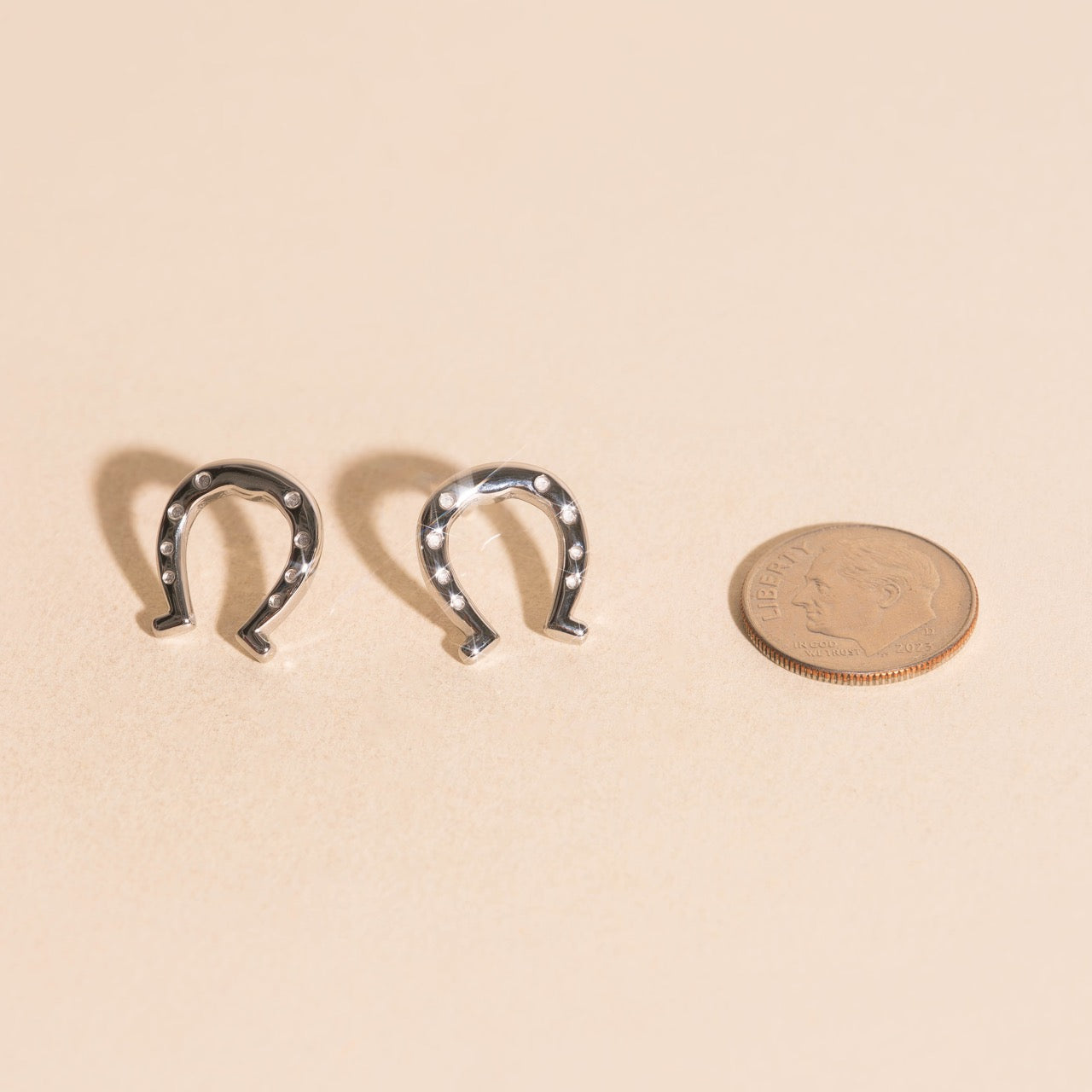 Horseshoe Stud Earrings