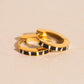 Zebra-print Huggie Hoop Earrings