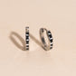 Zebra-print Huggie Hoop Earrings