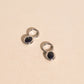 Stone Chunky Huggie Hoop Charms