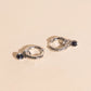 Stone Chunky Huggie Hoop Charms