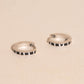 Zebra-print Huggie Hoop Earrings