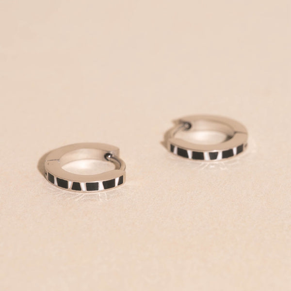 Zebra-print Huggie Hoop Earrings – Oh Clementine