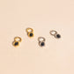 Stone Chunky Huggie Hoop Charms