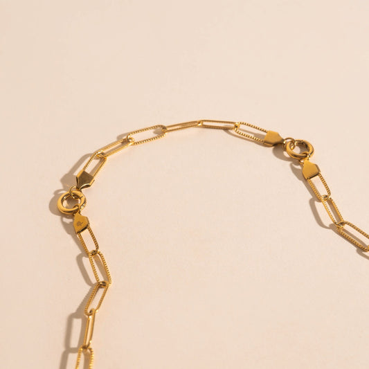 Textured Paperclip Clasp Extender (5")