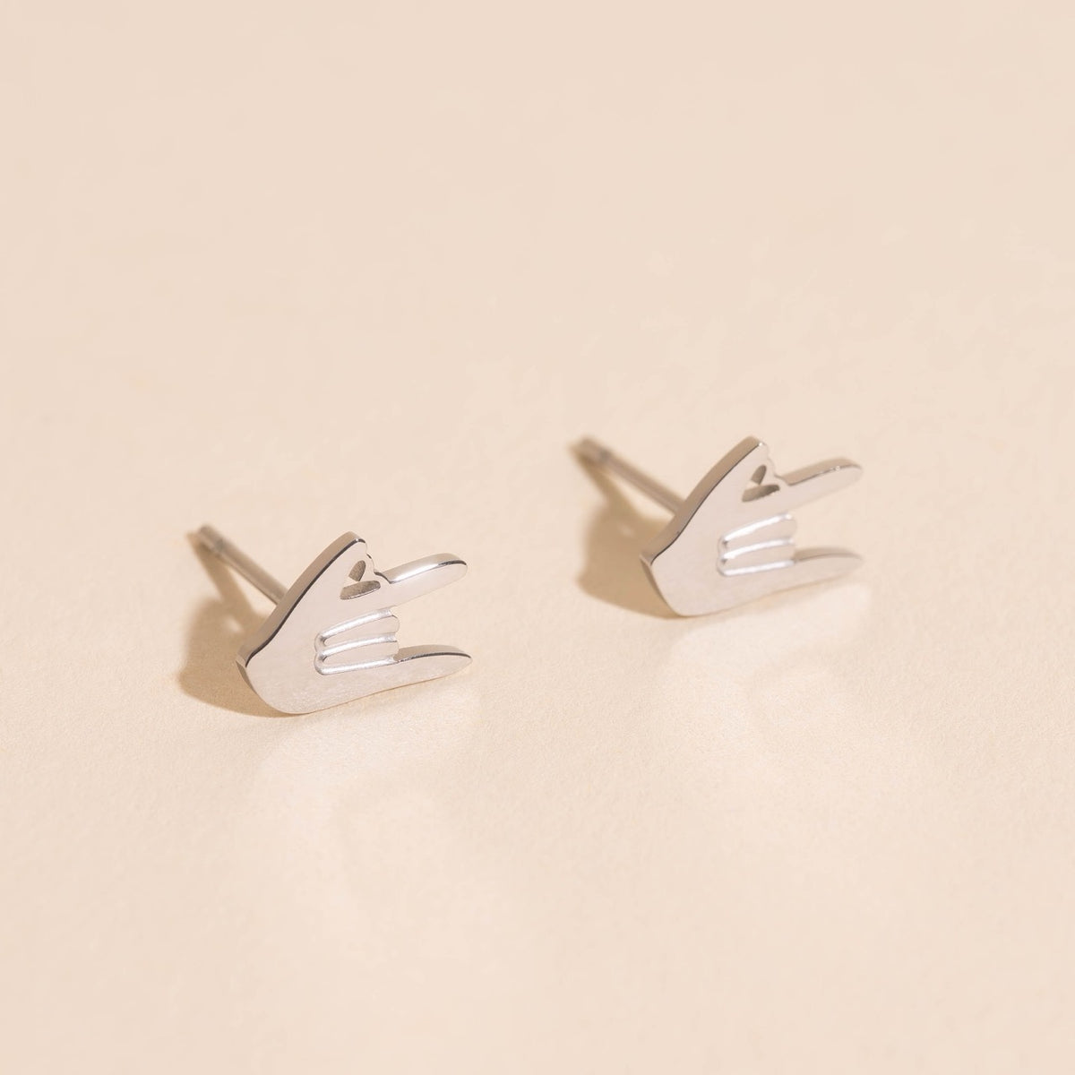 I Love You Stud Earrings