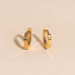 Textured Huggie Hoop Earrings