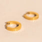 Textured Huggie Hoop Earrings