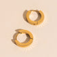 Textured Huggie Hoop Earrings