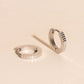 Textured Huggie Hoop Earrings