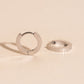 Textured Huggie Hoop Earrings