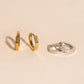 Textured Huggie Hoop Earrings