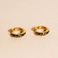 Cow Chunky Rounded Huggie Hoop Earrings