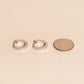 Textured Huggie Hoop Earrings