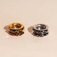 Cow Chunky Rounded Huggie Hoop Earrings