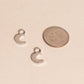 Moon Huggie Hoop Charms