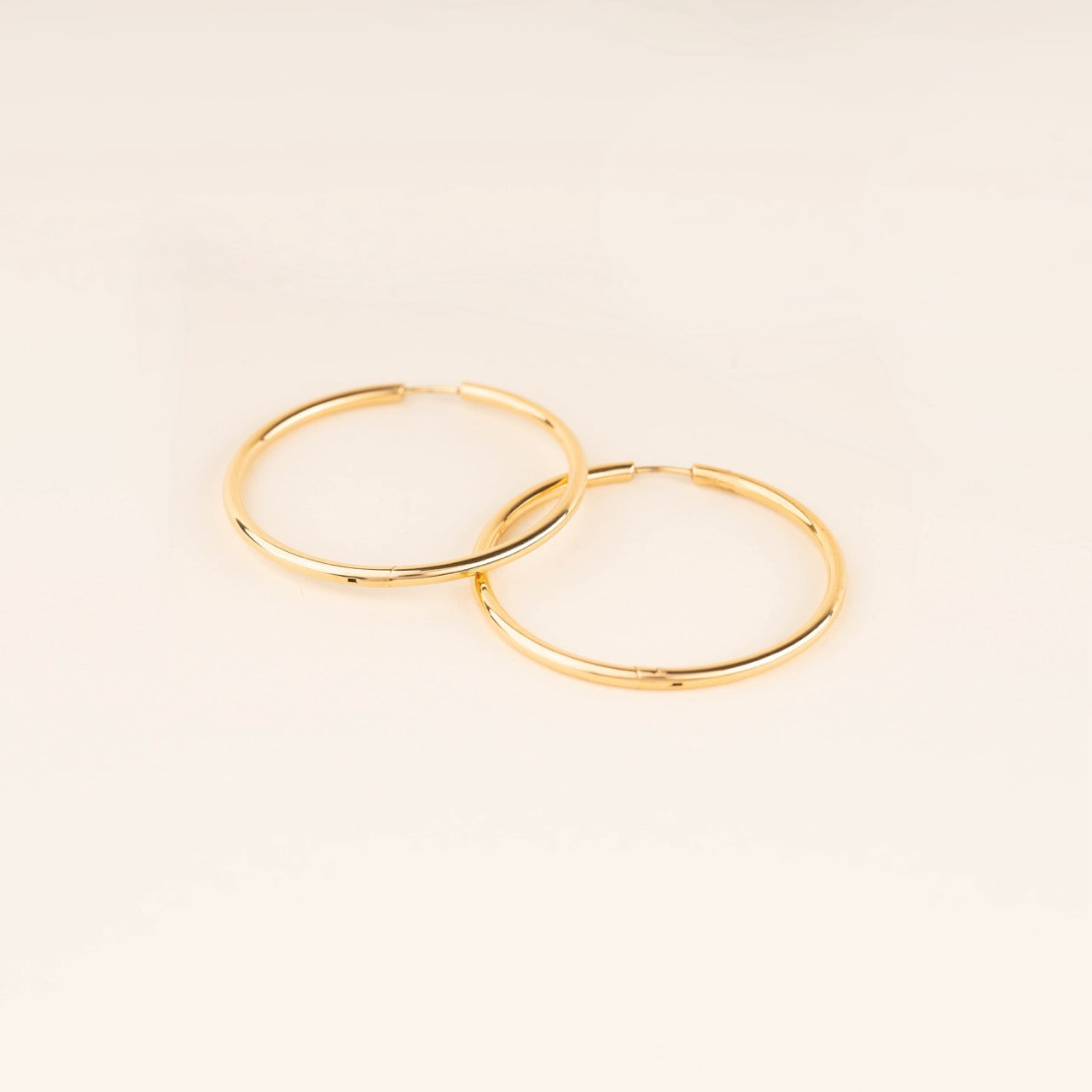 Circle Rounded Huggie Hoop Earrings