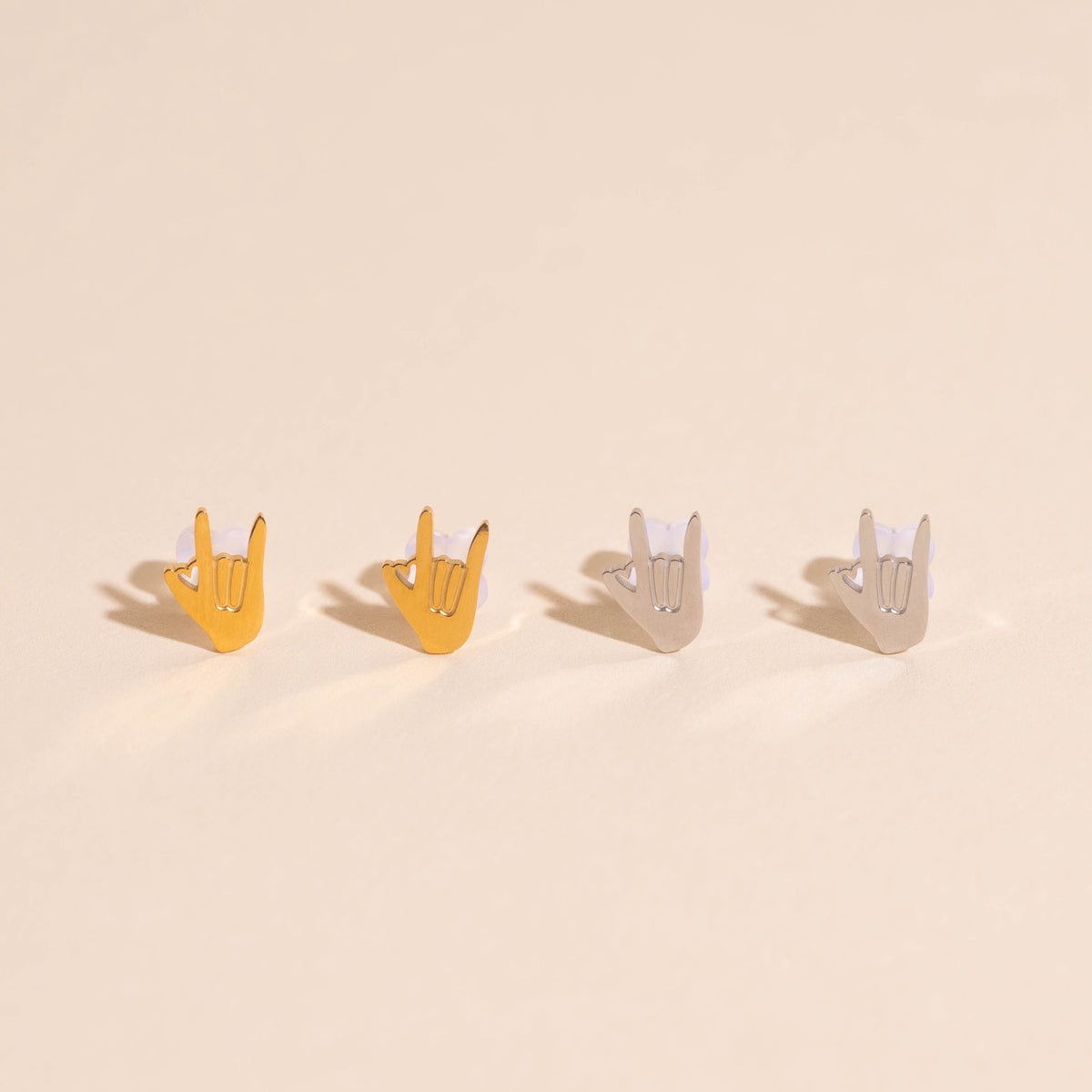 I Love You Stud Earrings