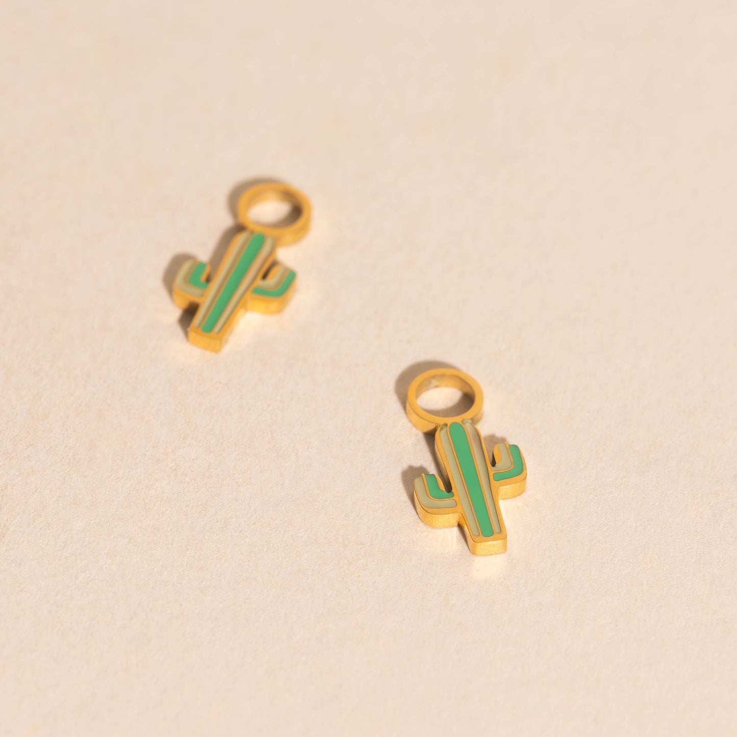Cactus Huggie Hoop Charms