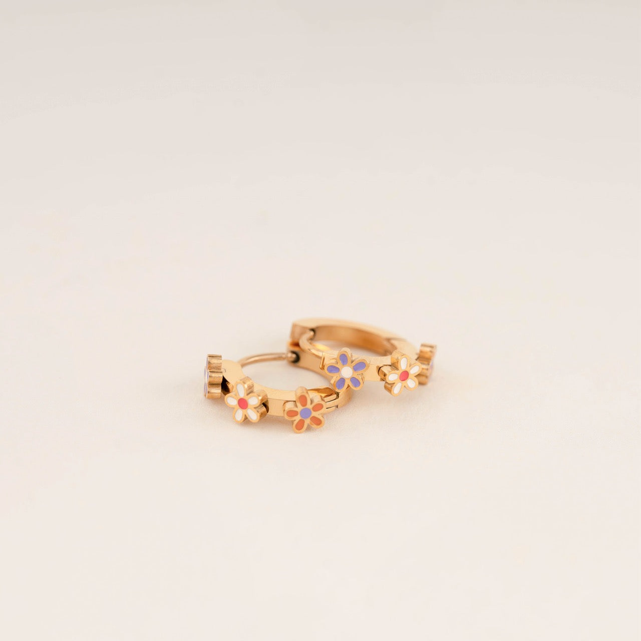 Daisy Huggie Hoop Earrings