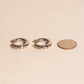 Giraffe Chunky Rounded Huggie Hoop Earrings