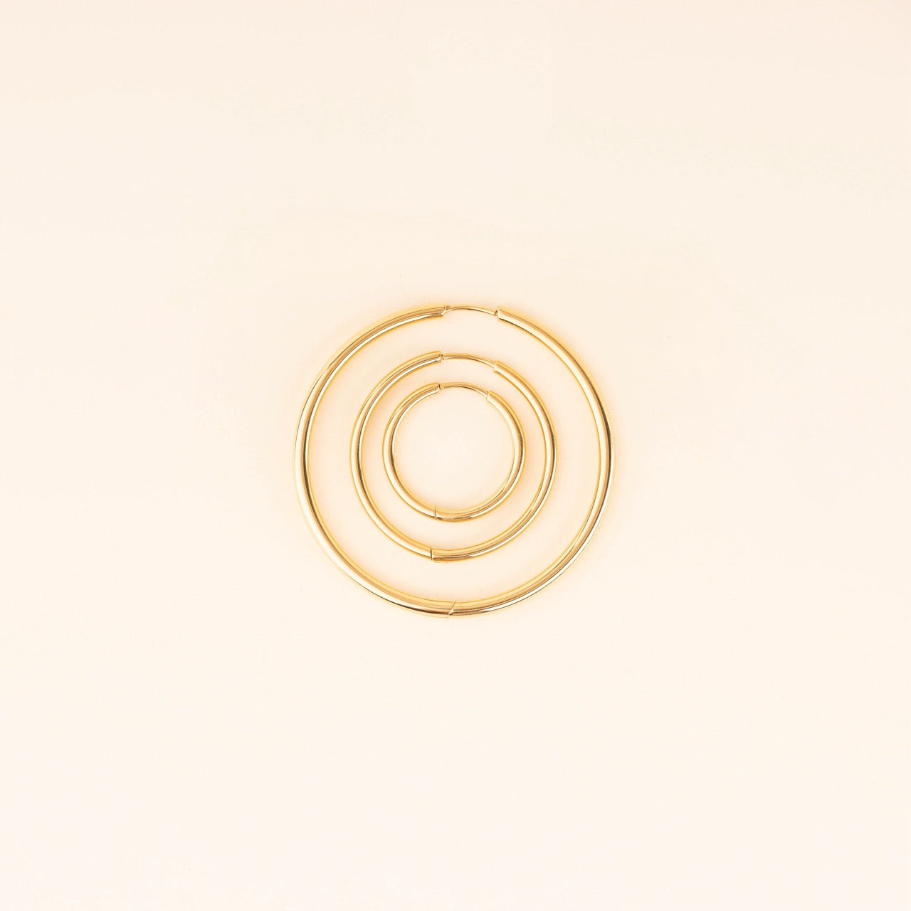 Circle Rounded Huggie Hoop Earrings