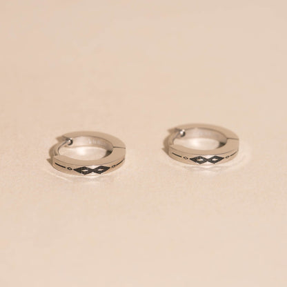 Southwest Huggie Hoop Earrings