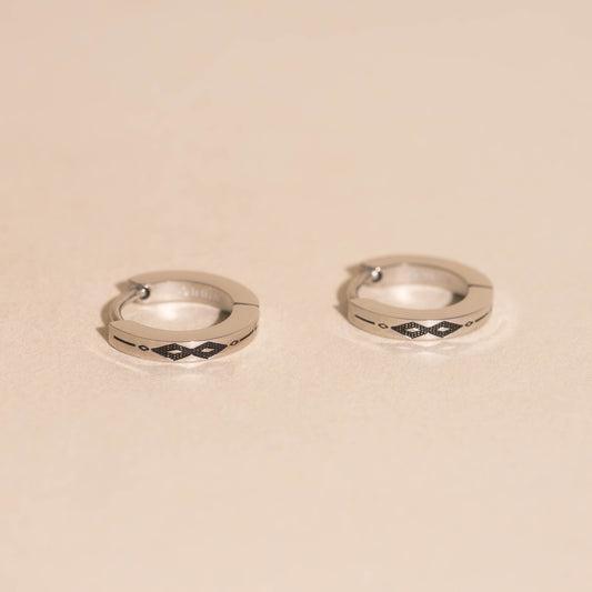 Southwest Huggie Hoop Earrings