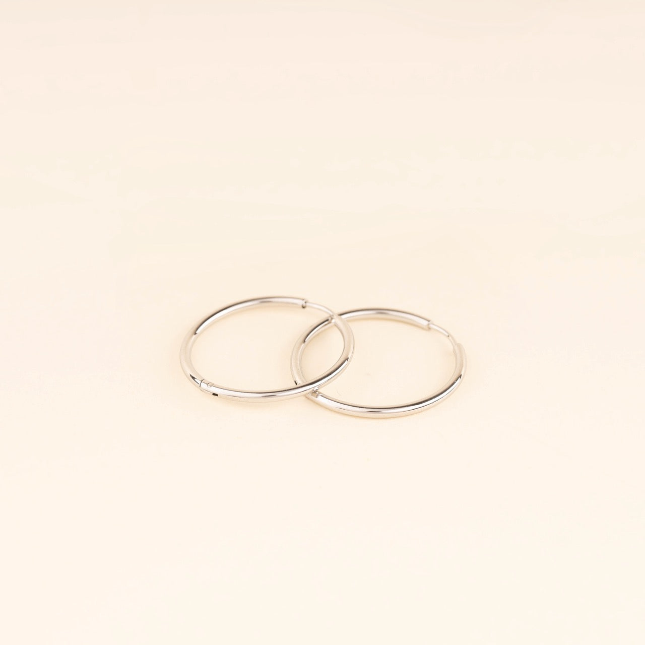 Circle Rounded Huggie Hoop Earrings