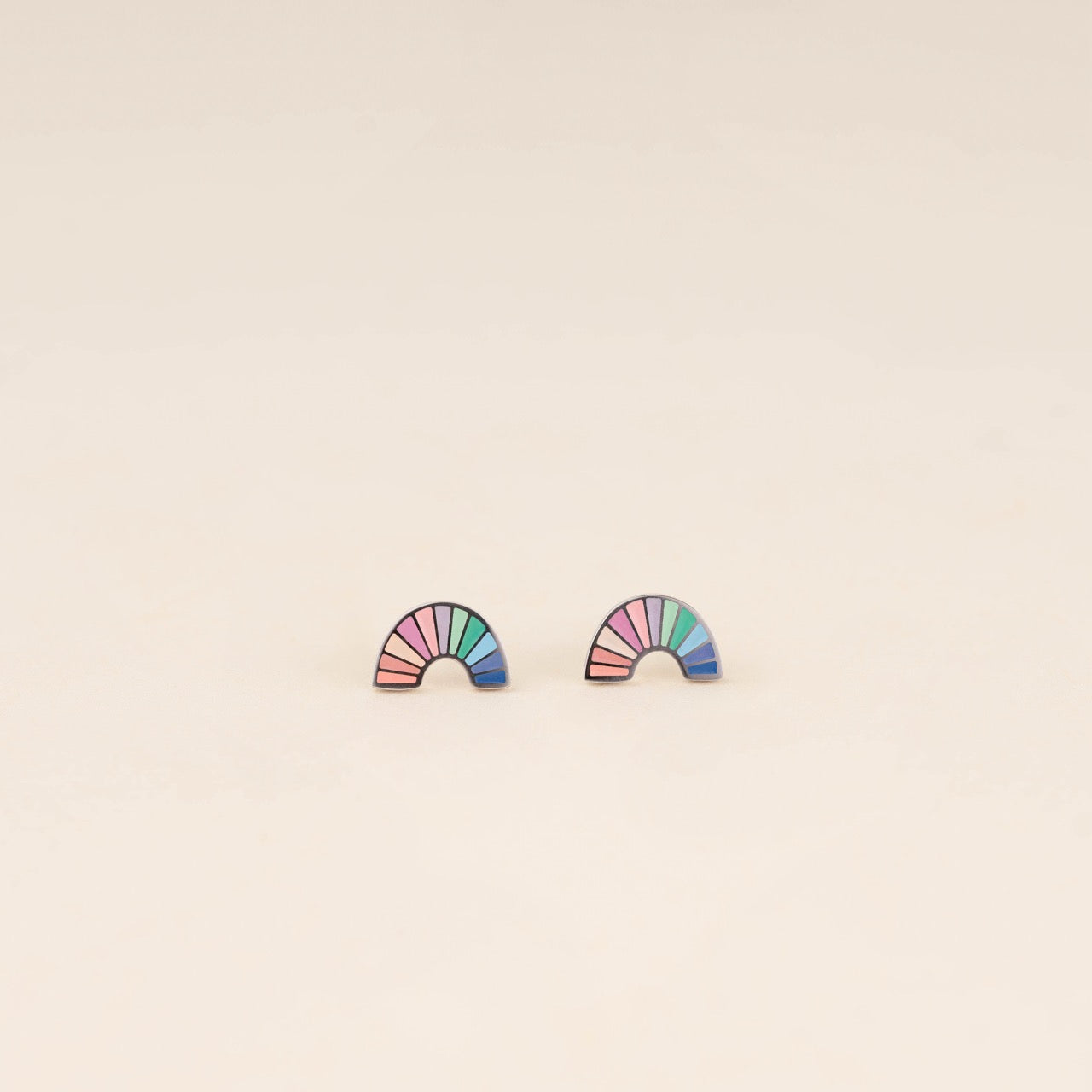 Rainbow Stud Earrings