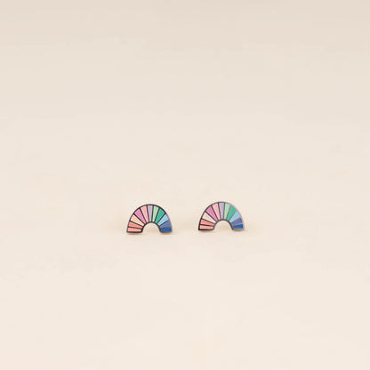 Rainbow Stud Earrings