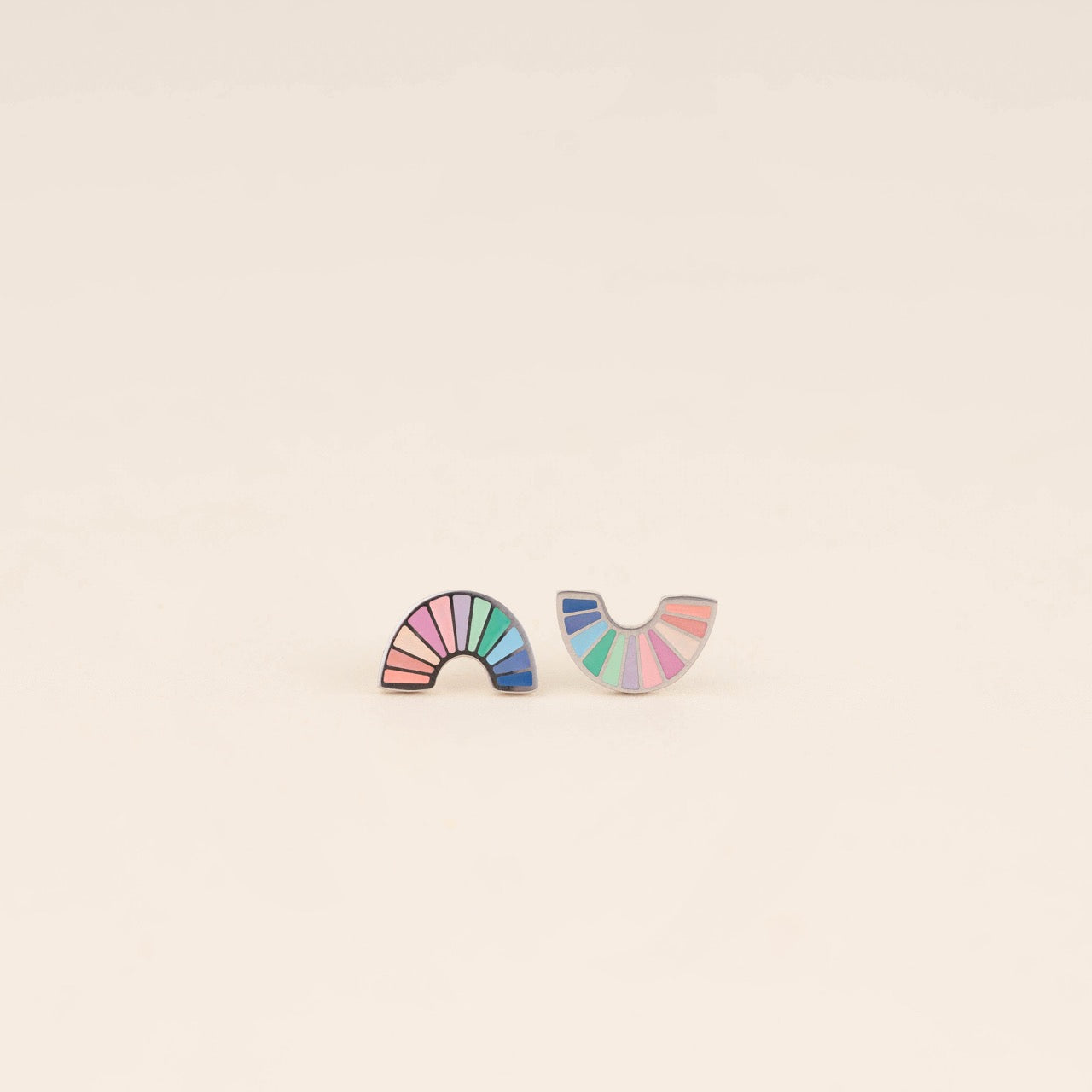 Rainbow Stud Earrings