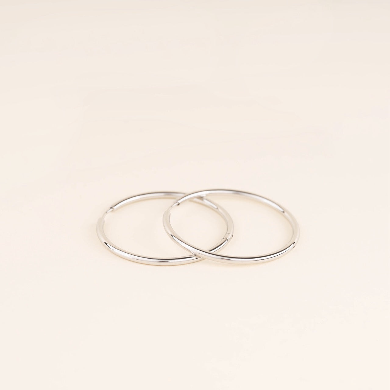 Circle Rounded Huggie Hoop Earrings