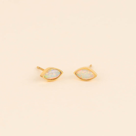 October Birthstone Stud Earrings