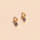 February Birthstone Huggie Hoop Charms