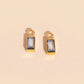April Birthstone Huggie Hoop Charms